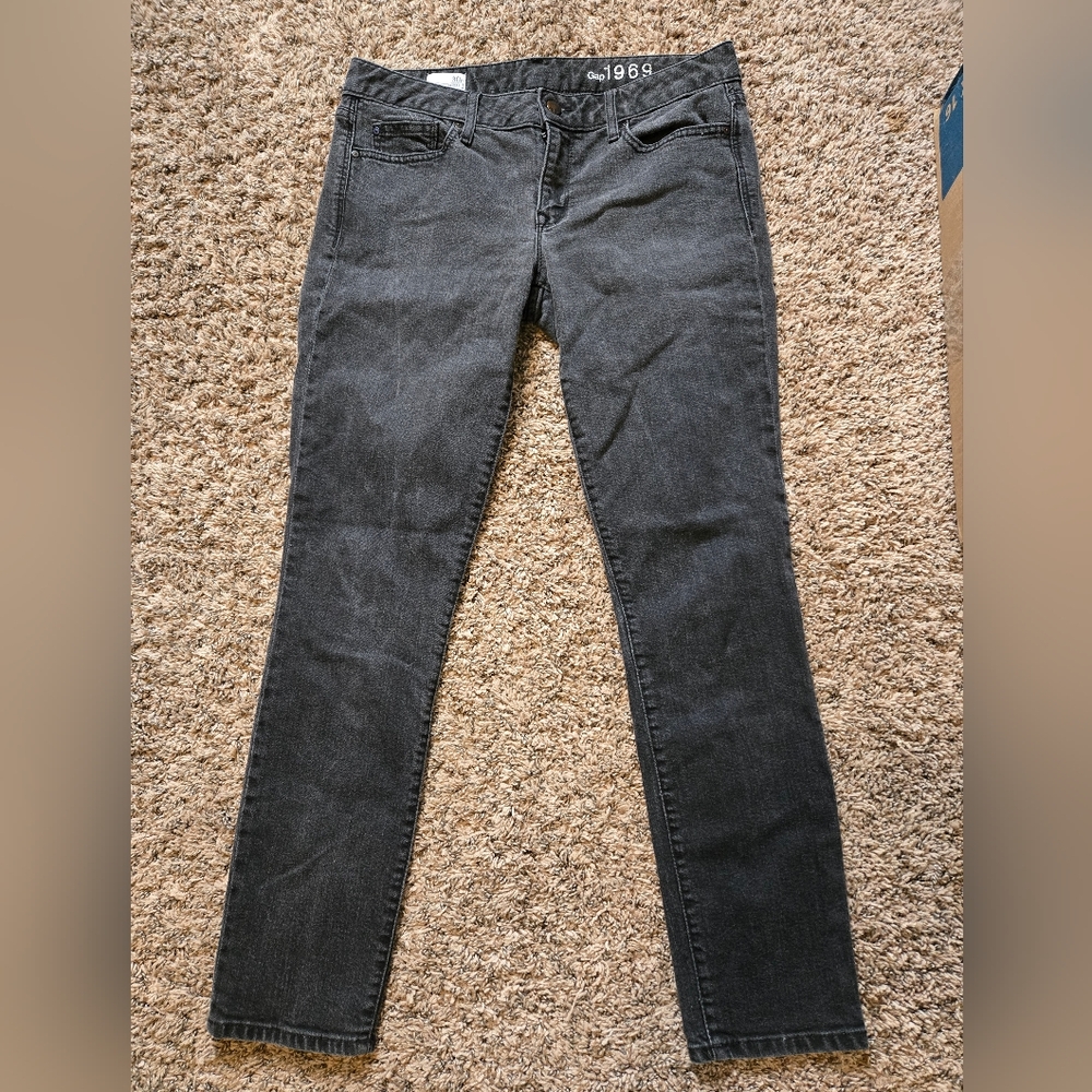 GAP Gray Skinny Jeans Full-Length Denim